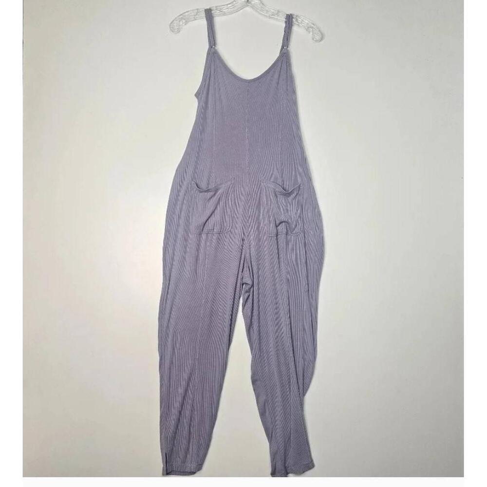 Anthropologie Saturday Sunday Lavender Belted Sleeveless Lounge Jumpsuit - Picture 5 of 12